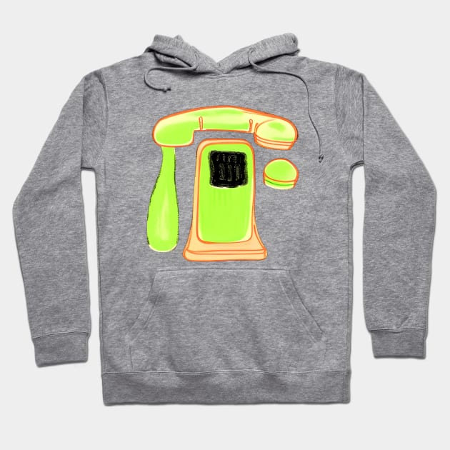 Telephone Hoodie by Maria Murtaza